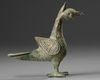 A SELJUK BRONZE BIRD INCENSE BURNER, PERSIA, 12TH CENTURY