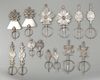 SEVEN PAIRS OF SILVER FIBULA, MOROCCO AND ALGERIA, 19TH AND EARLY 20TH CENTURY