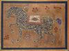 THE THRONE VERSE (AYAT AL-KURSI) IN THE FORM OF A CALLIGRAPHIC HORSE, INDIA, DECCAN, BIJAPUR, 19TH CENTURY