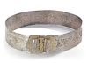 AN OTTOMAN SILVER BELT, 19TH CENTURY