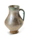 A GROUP OF TWO KASHAN TURQUOISE GLAZED JUGS AND A BOWL, PERSIA, 12TH-13TH CENTURY