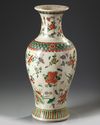 A CHINESE FAMILLE VERTE VASE