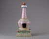 A Chinese famille rose stupa