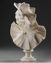 AN ALABASTER BUSTE, LATE 19TH CENTURY