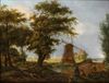 PIETER CLAUS JR. (1778-1864) LANDSCAPE POSSIBLY NEAR EGMOND, OIL ON PANEL