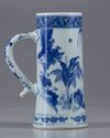 A Chinese blue and white tankard