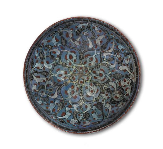 A MINAI POTTERY BOWL, PERSIA, 12TH-13TH CENTURY