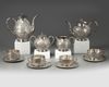 A Chinese silver export composite teaset