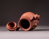 A Chinese yixing melon-form ‘prunus’ teapot and cover