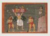 RAM AND LAXMAN CARRIED BY GARUDA, BUNDELKHAND CENTRAL INDIA, 18TH CENTURY