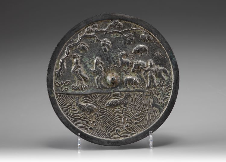 Bronze Scholar Mirror