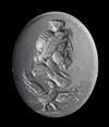 A ROMAN INTAGLIO OF SERAPIS WITH EAGLE, 1ST-2ND CENTURY AD