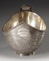 A LARGE RUSSIAN IMPERIAL SILVER KOVSCH BOWL, LATE 19TH CENTURY