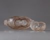 A Chinese rock crystal vase and cover