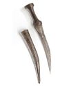 A PERSIAN DAGGER (KHANJAR) WITH CALLIGRAPHIC DECORATION, ZAND DYNASTY 18TH-19TH CENTYRY