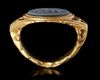 A LATE ROMAN STYLE RING  WITH AN INTAGLIO INLAY, PROBABLY MODERN
