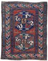 A CAUCASIAN CLOUDBAND KAZAK RUG (CHONDORESK),19TH CENTURY