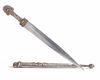 A NIELLO SILVER-MOUNTED STEEL DAGGER (KINDJAL), CAUCASUS, 19TH CENTURY