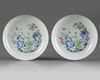 A pair of Chinese famille rose 'floral' dishes