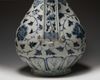 A CHINESE  BLUE AND WHITE EWER AND COVER