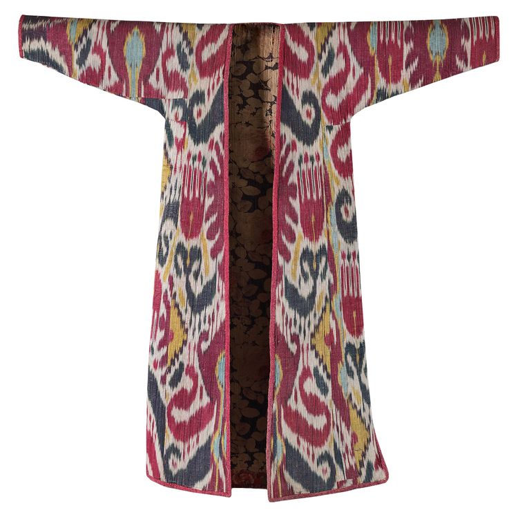 AN IKAT COAT, UZBEKISTAN, 19TH CENTURY
