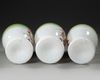 A SET OF THREE OPALINE VASES, FRANCE, 19TH CENTURY