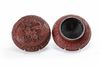 A Chinese cinnabar lacquer circular box and cover