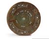 A BRONZE INSCRIBED SILVER-INLAY INKWELL BODY, KHORASAN,  12TH-13TH CENTURY