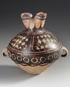 A CHINESE PAINTED POTTERY JAR, NEOLITHIC PERIOD, BANSHAN CULTURE, GANSU PROVINCE, 3RD MILLENNIUM BC OR LATER