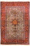 A FINE ISFAHAN CARPET ON SILK, CIRCA 1920