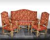 A FRENCH FURNITURE SET, LATE 19TH CENTURY