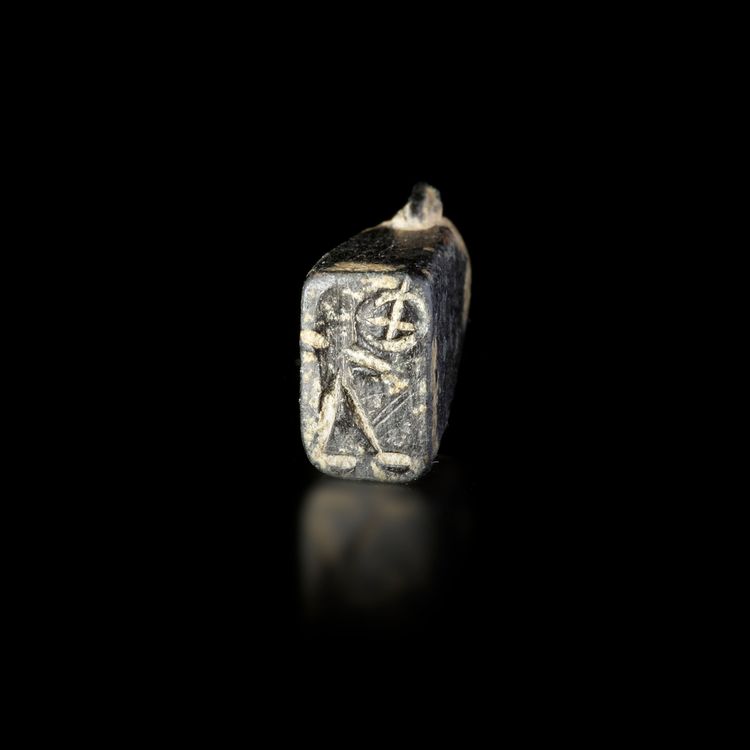 A HEMATITE STAMP SEAL. 1st. mill. B.C.