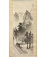A SCROLL PAINTING DEPICTING A DEER IN A  LANDSCAPE, CHINA, 20TH CENTURY