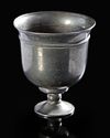 A RARE PLAIN SILVER STEM CUP, CHINA, TANG DYNASTY (AD 618-907)