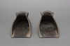 A PAIR OF SPANISH “SHOE-SHAPE” BRONZE CONQUISTADOR HORSE STIRRUPS, 1860s