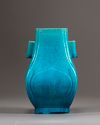 A Chinese turquoise-glazed vase, hu