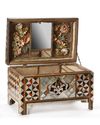 An Ottoman mother of pearl and tortoiseshell inlaid chest