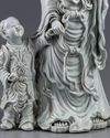 AN EXCEPTIONAL LARGE DEHUA GLAZED FIGURE OF A GUANYIN WITH A CHILD, 20TH CENTURY