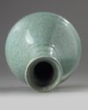 A Chinese celadon crackle-glazed bottle vase