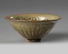 A Yaozhou celadon-glazed 'chrysanthemum' bowl