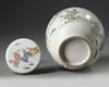 A Chinese famille rose jar and cover