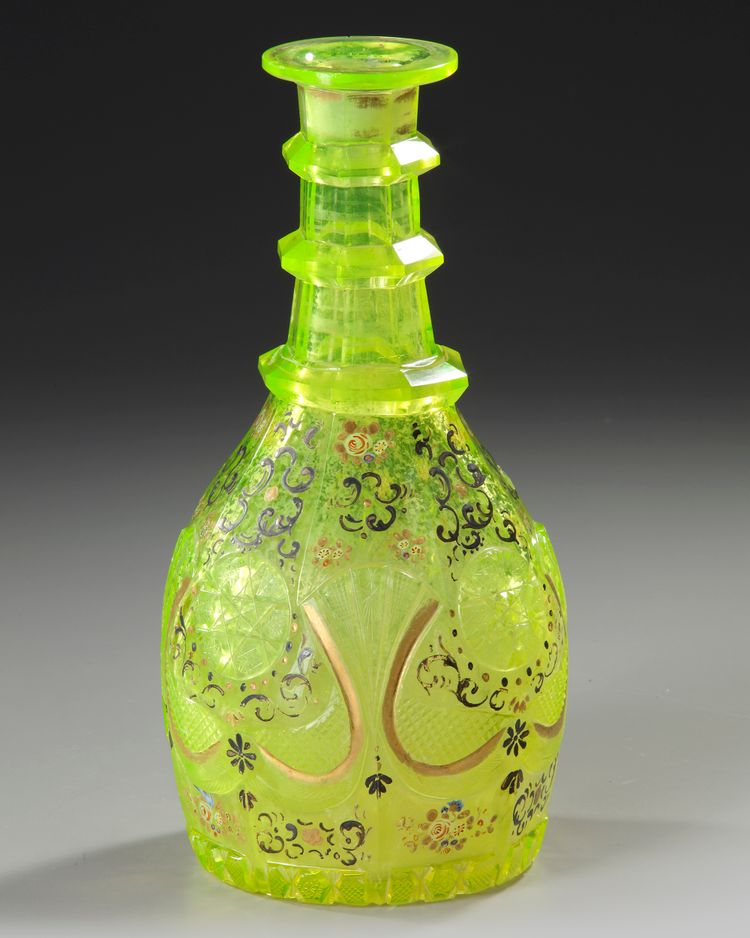 A BOHEMIAN CARAFE, MADE FOR THE OTTOMAN AND ISLAMIC MARKET, EARLY 19TH CENTURY