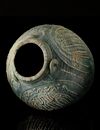 A POST SASSANIAN TURQUOISE GLAZED POTTERY STORAGE JAR, IRAN OR IRAQ, 7TH-8TH CENTURY