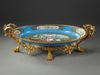 A LARGE 'SEVRES' PLATE, 19TH CENTURY