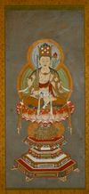 A JAPANESE PAINTING OF MANJUSHRI, 19TH CENTURY