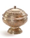 A MALAY SILVER BOWL WITH COVER, 19TH CENTURY