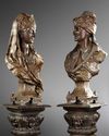 A  PAIR OF BUSTS AFTER L. HOTTOT, LATE 19TH CENTURY