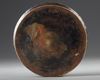 A KHURASAN COPPER INLAID BRONZE DISH, PERSIA SELJUK, 12TH CENTURY