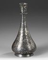 A SILVER INLAID BIDRI VASE, INDIA 19TH CENTURY