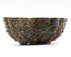 AN INDIAN GREEN RIBBED BOWL, INDIA, CIRCA 1900